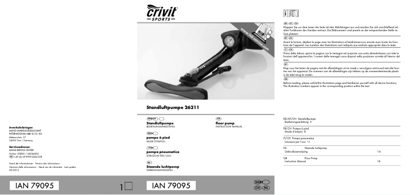 Page n°1 - Manuel utilisateur Crivit IAN 79095