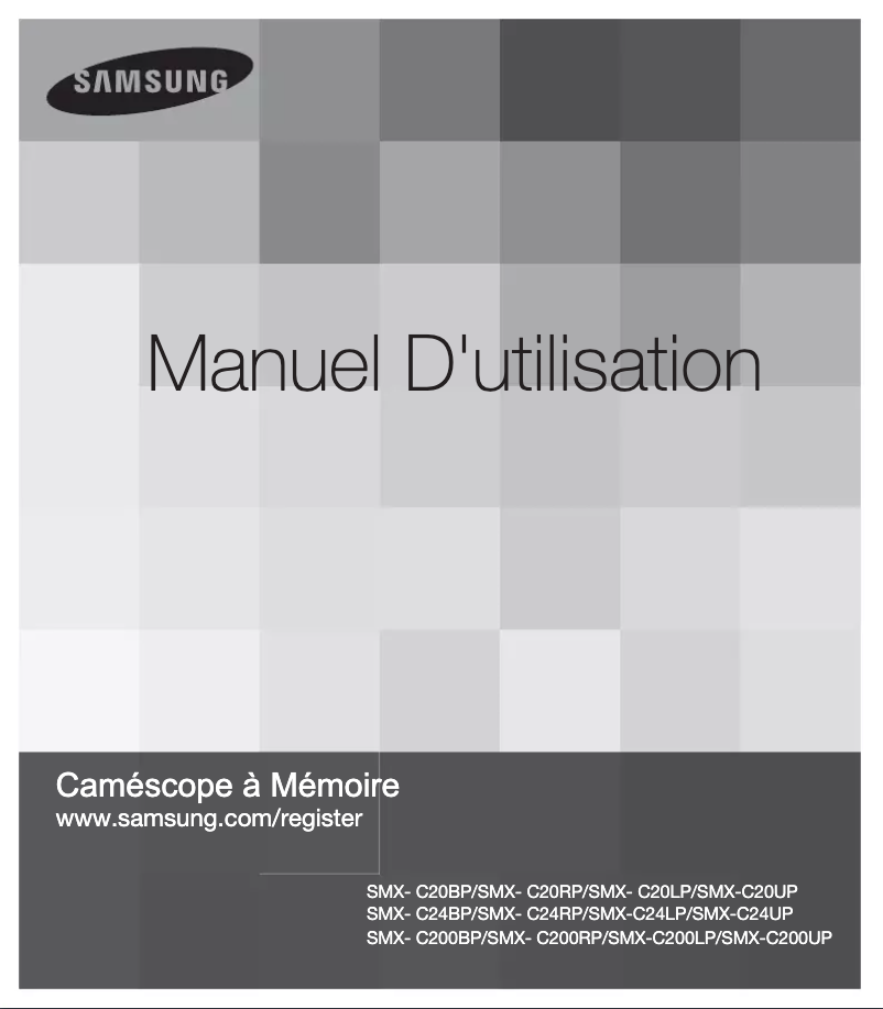 Page n°1 - Manuel utilisateur Samsung SMX-C20RP