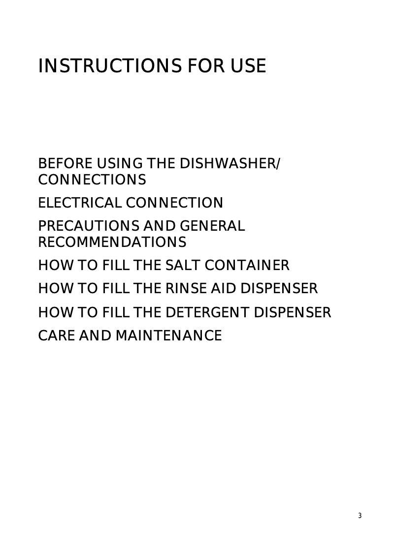 Page 1 de la notice Manuel utilisateur Ignis ADL 349/A/1 IG