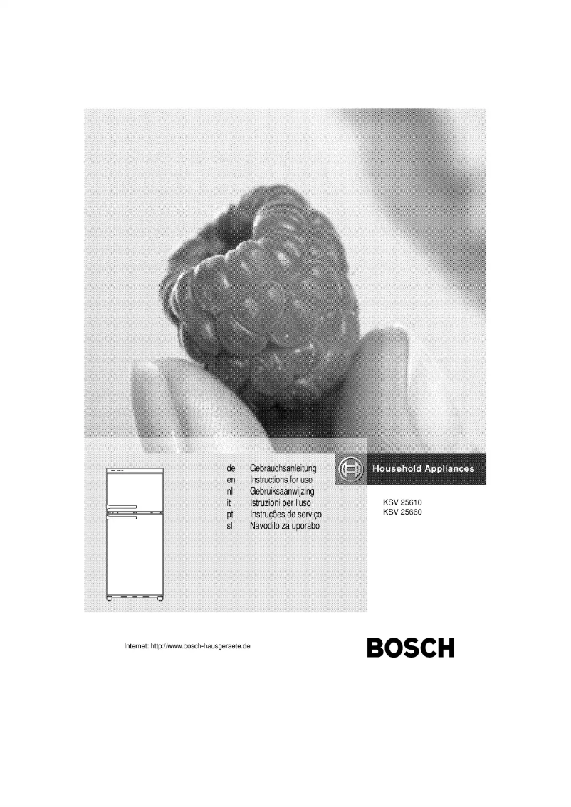 Page n°1 - Manuel utilisateur Bosch KSV25610