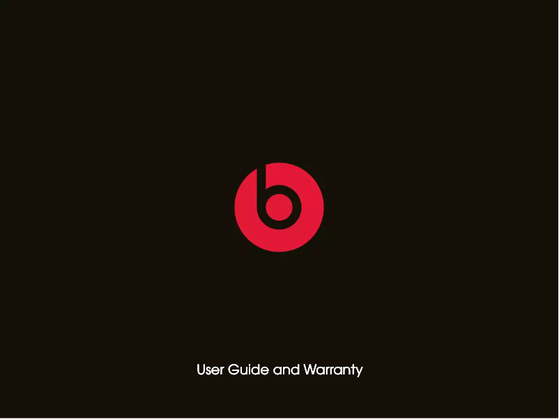 Page n°1 - Manuel utilisateur Beats Monster Studio