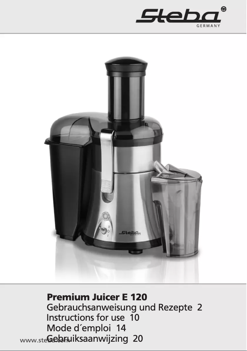 Image de la première page du manuel de l'appareil E 120