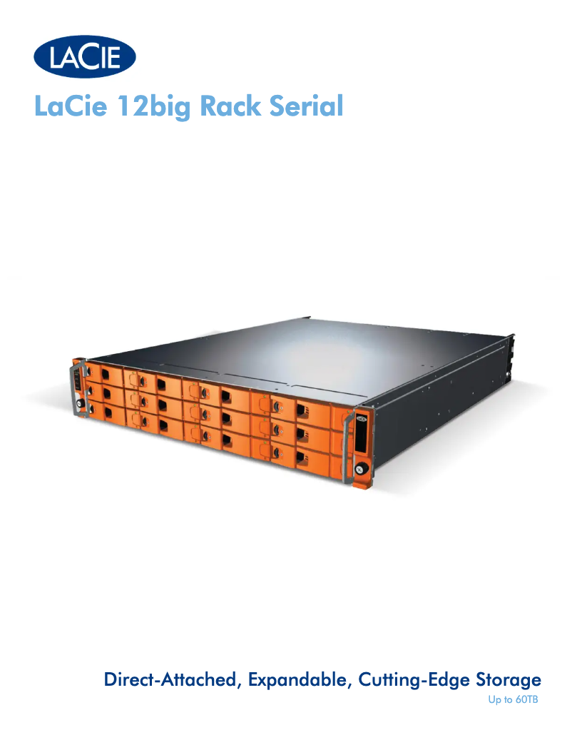 Página 1 del manual Ficha técnica LaCie 12big Rack Serial