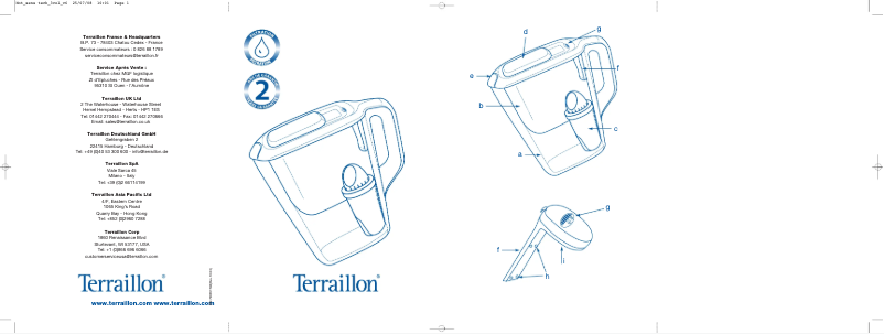 Page 1 de la notice Manuel utilisateur Terraillon Atlantic