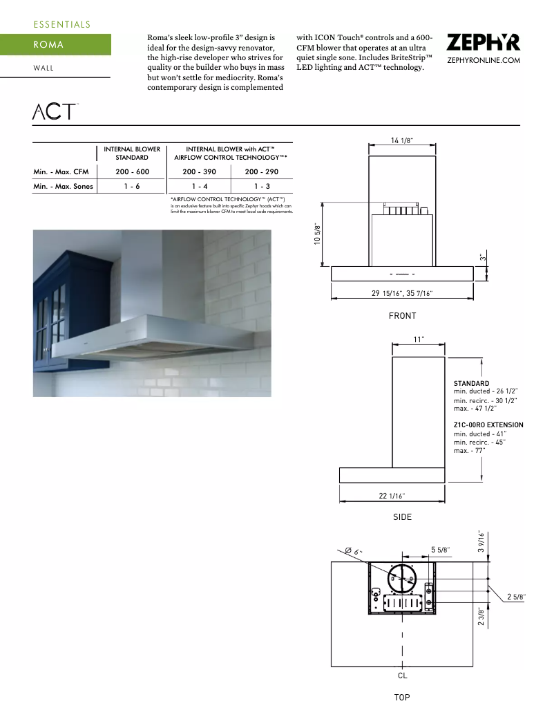Image de la première page du manuel de l'appareil ZRO-E30DS