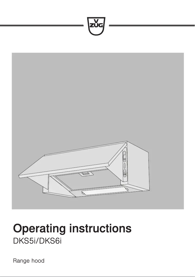 Page 1 de la notice Manuel utilisateur V-Zug DKS6iw