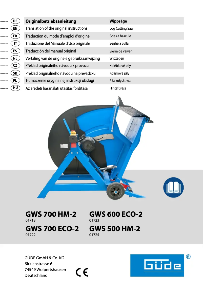 Image de la première page du manuel de l'appareil GWS 700 HM-2