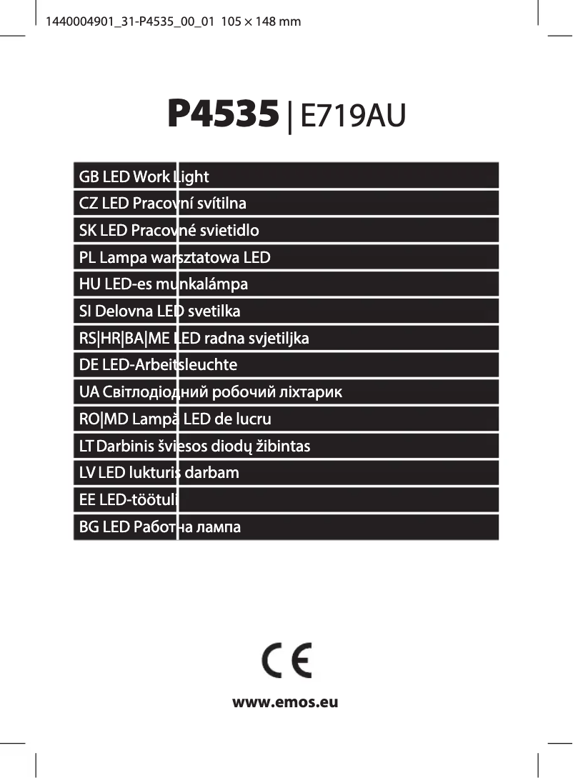 Page 1 de la notice Manuel utilisateur Emos P4535