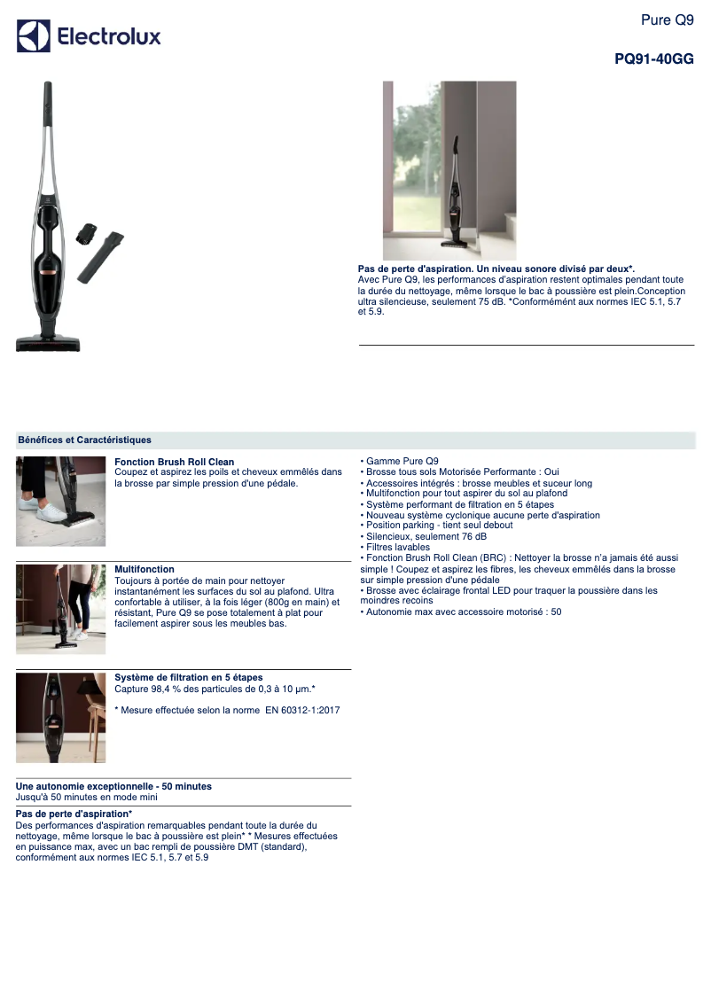 Image de la première page du manuel de l'appareil PQ91-40GG