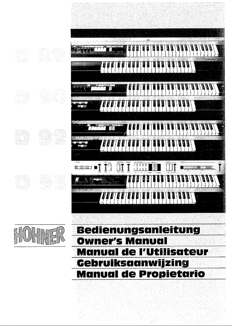 Página 1 del manual Manual de usuario Hohner Symphonie D90