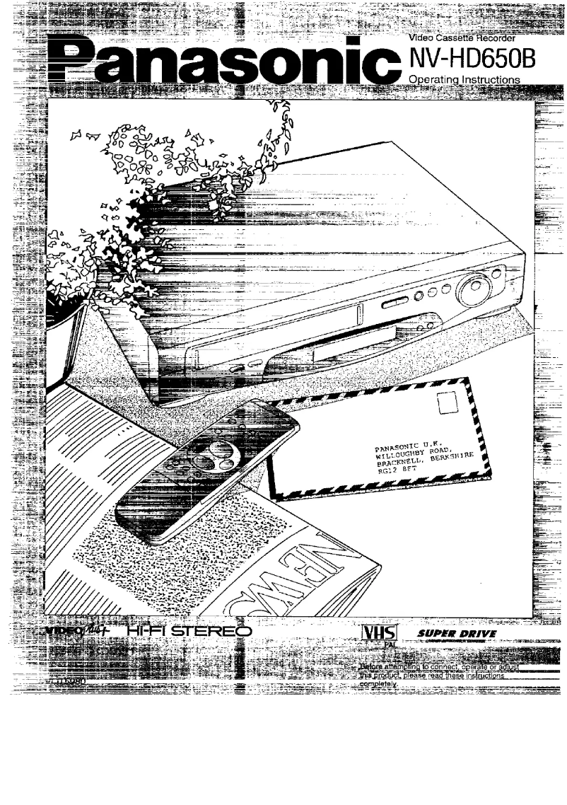 Image de la première page du manuel de l'appareil NV-HD650B