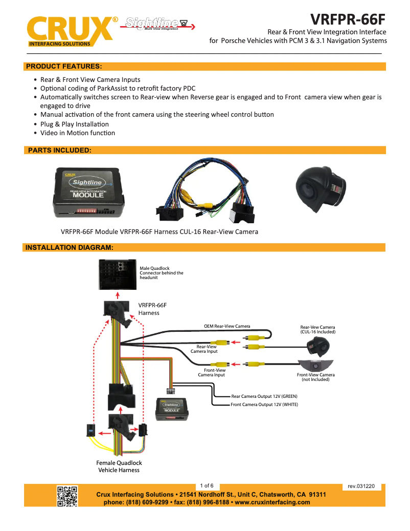 Página 1 del manual Manual de usuario CRUX VRFPR-66F