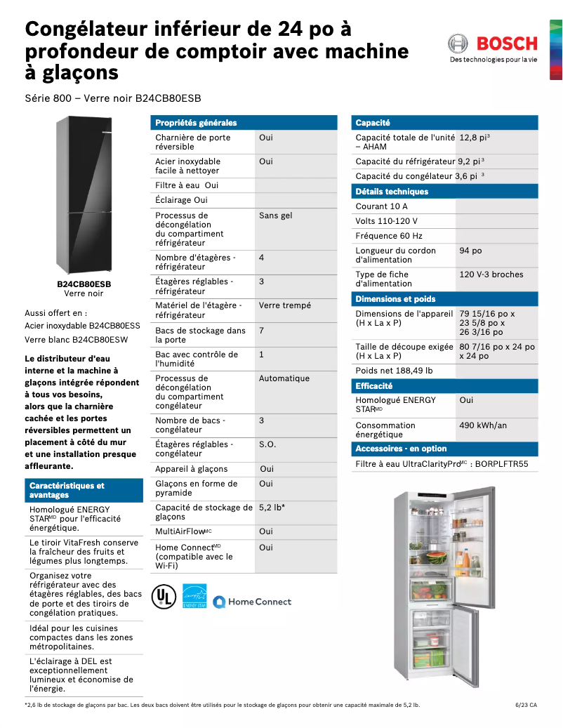 Image de la première page du manuel de l'appareil B24CB80ESB