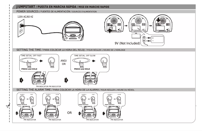 Page n°1 - Manuel utilisateur GPX CRCD6805DT