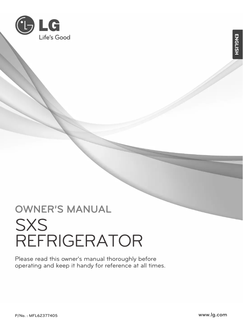 Page n°1 - Manuel utilisateur LG GR-P247JYLM