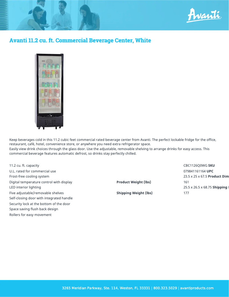 Imagen de la primera página del manual del dispositivo CBC1126Q0WG