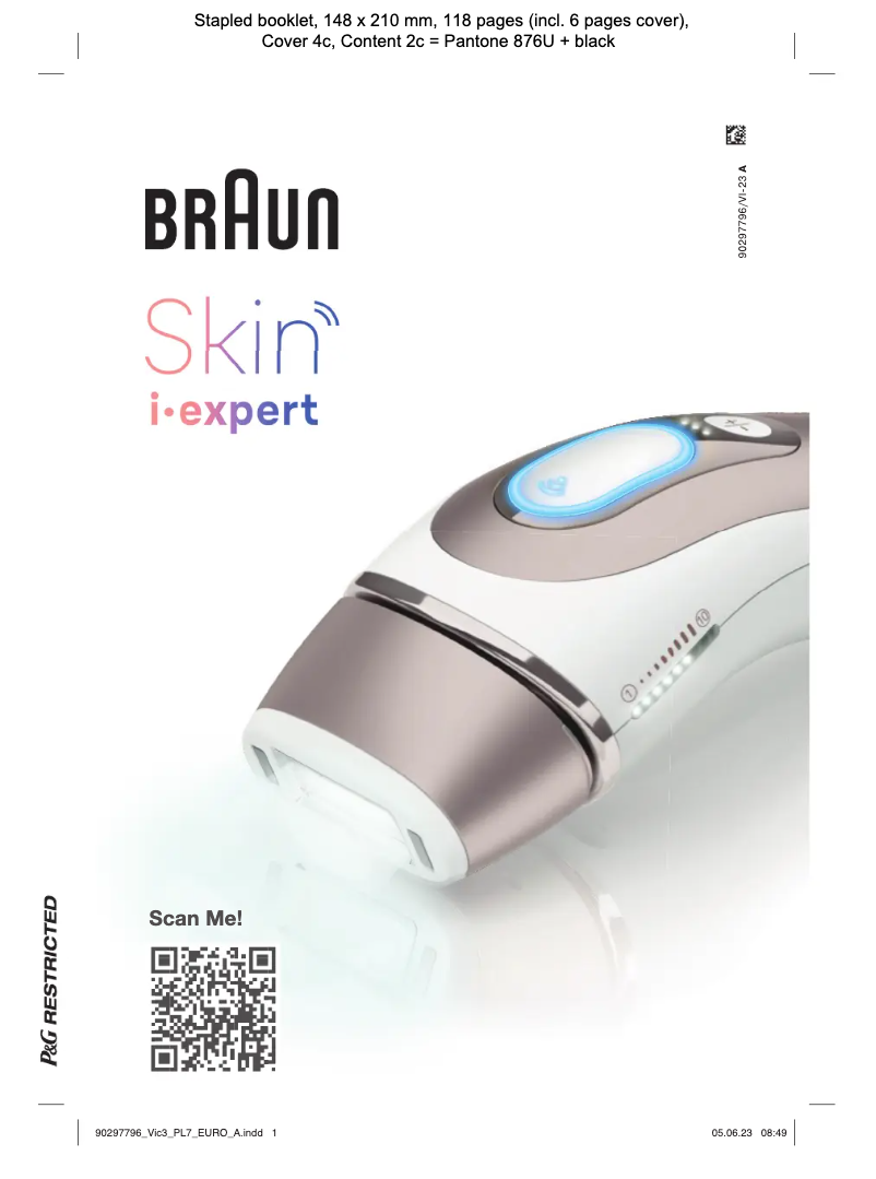Page n°1 - Manuel utilisateur Braun Skin-i.expert Pro PL7387