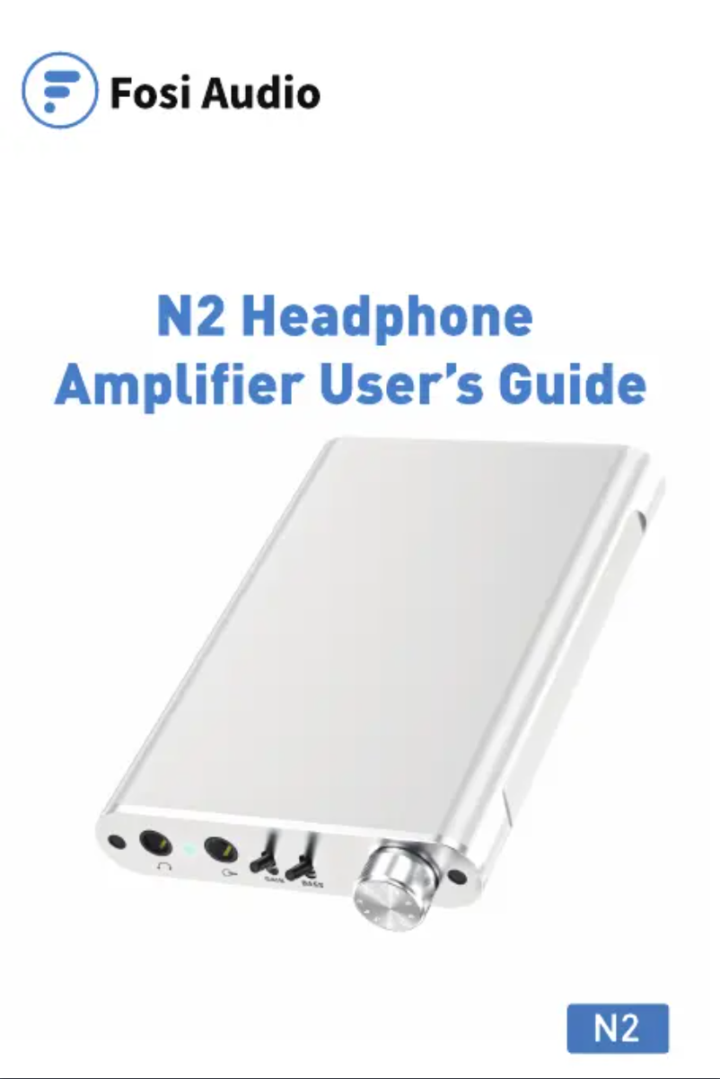 Page n°1 - Manuel utilisateur Fosi Audio N2