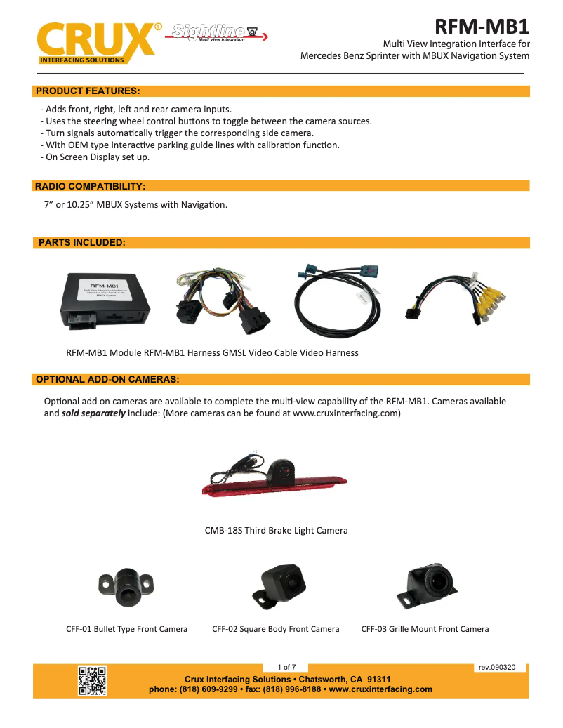 Imagen de la primera página del manual del dispositivo RFM-MB1