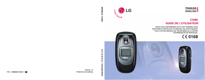 Image de la première page du manuel de l'appareil C3380