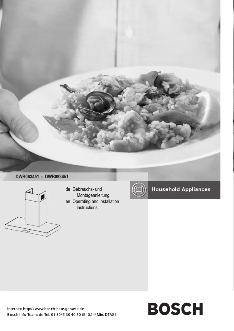 Image de la première page du manuel de l'appareil DWB093451