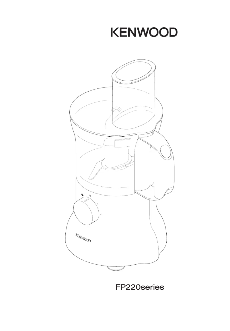 Page 1 de la notice Manuel utilisateur Kenwood FP225