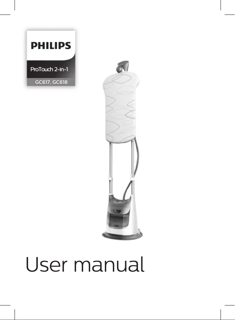Image de la première page du manuel de l'appareil ProTouch GC618