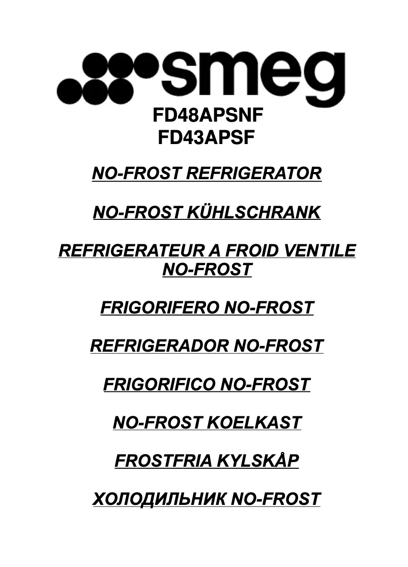 Image de la première page du manuel de l'appareil FD43APSNF