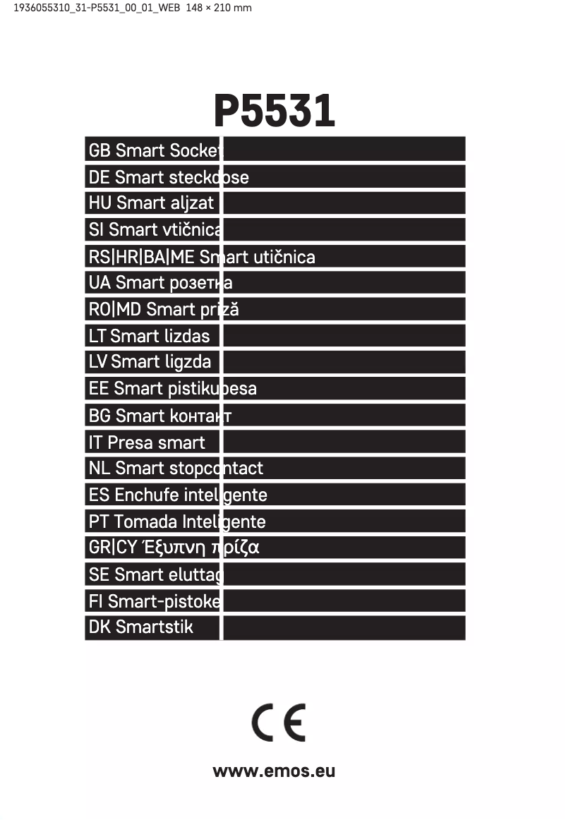 Page 1 de la notice Manuel utilisateur Emos P5531