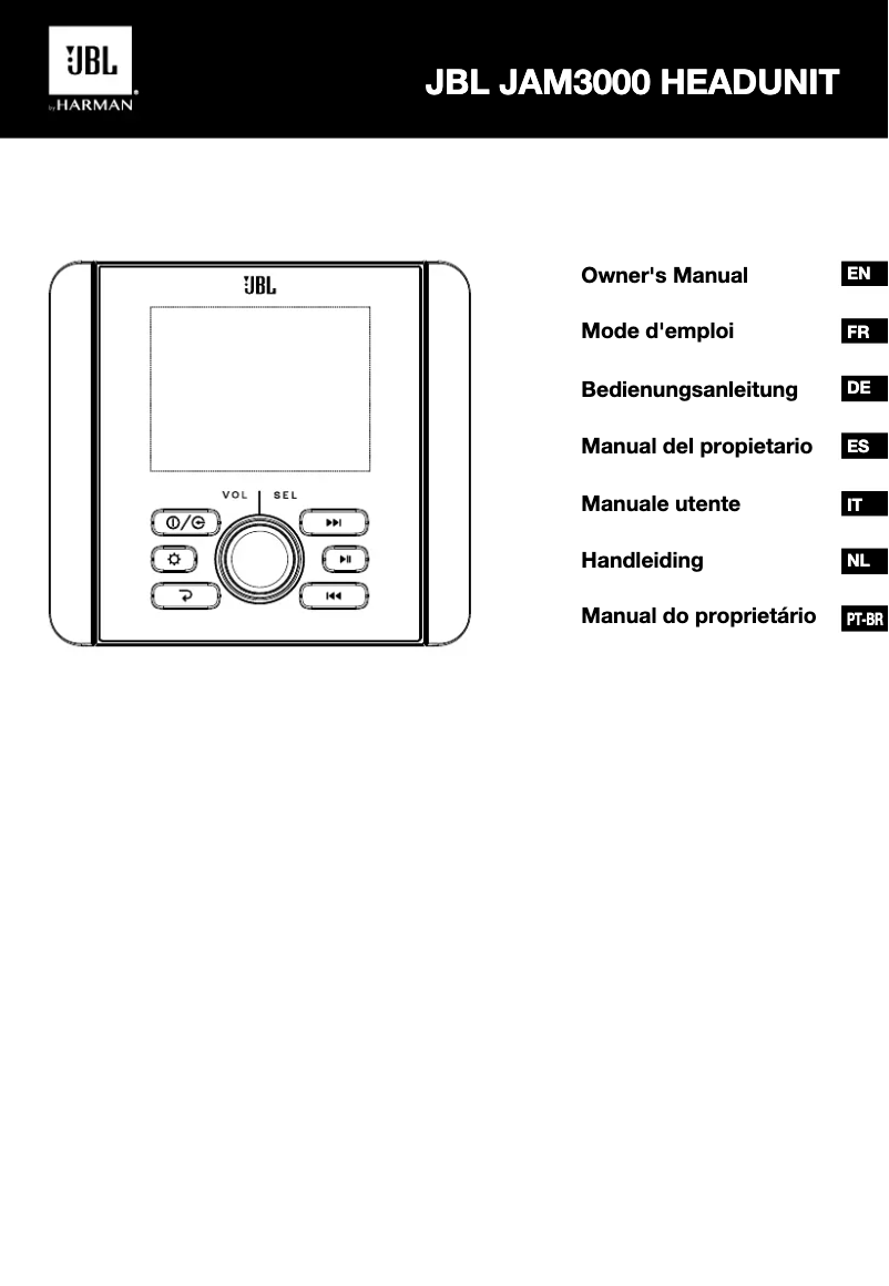 Page n°1 - Manuel utilisateur JBL JAM3000
