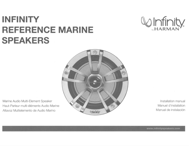 Page n°1 - Manuel utilisateur Infinity Reference Marine 1022ML