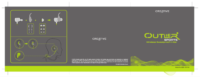 Page 1 de la notice Manuel utilisateur Creative Outlier Sports