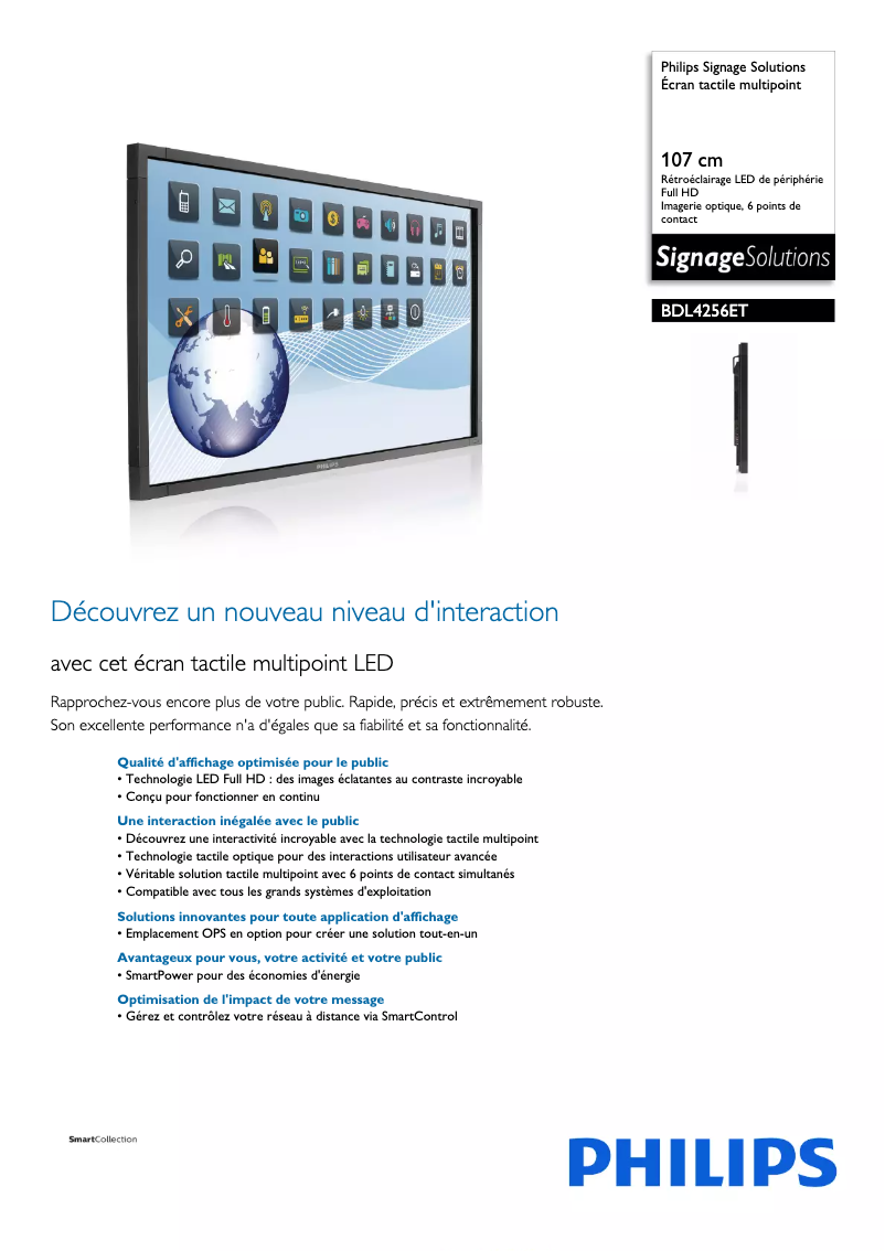 First page image of the manual for BDL4256ET