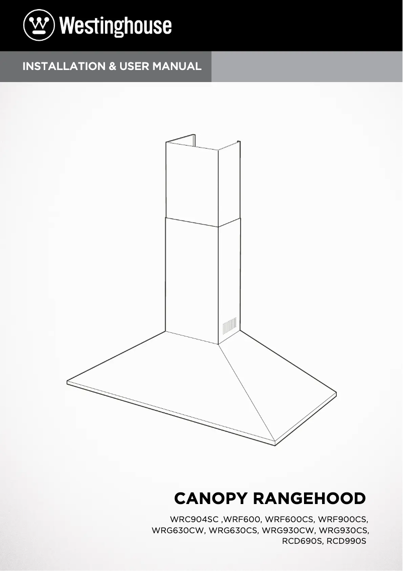 Page 1 de la notice Manuel utilisateur Westinghouse WRG930CW