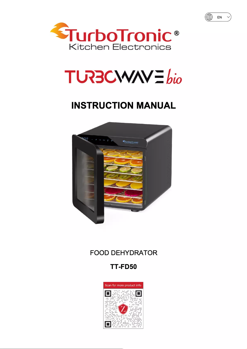 Page 1 de la notice Manuel utilisateur TurboTronic TT-FD50