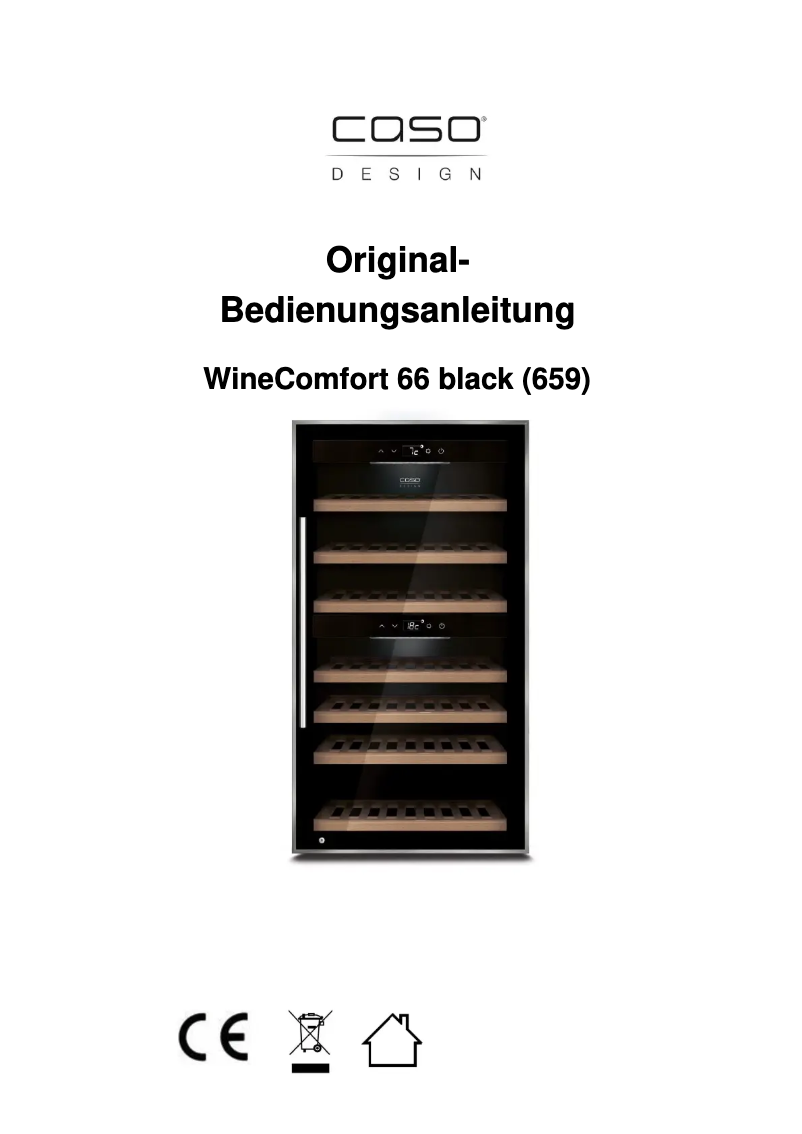 Image de la première page du manuel de l'appareil WineComfort 66 black 659