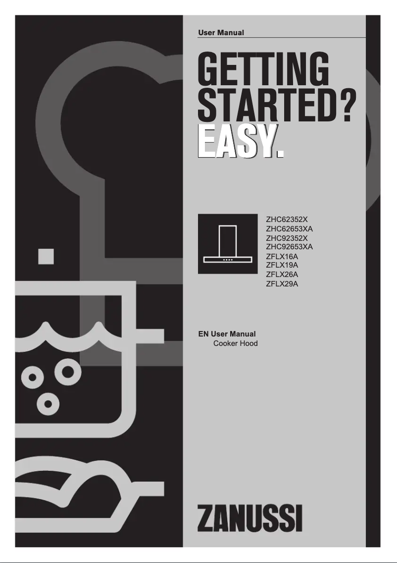 Page n°1 - Manuel utilisateur Zanussi ZHC92653XA