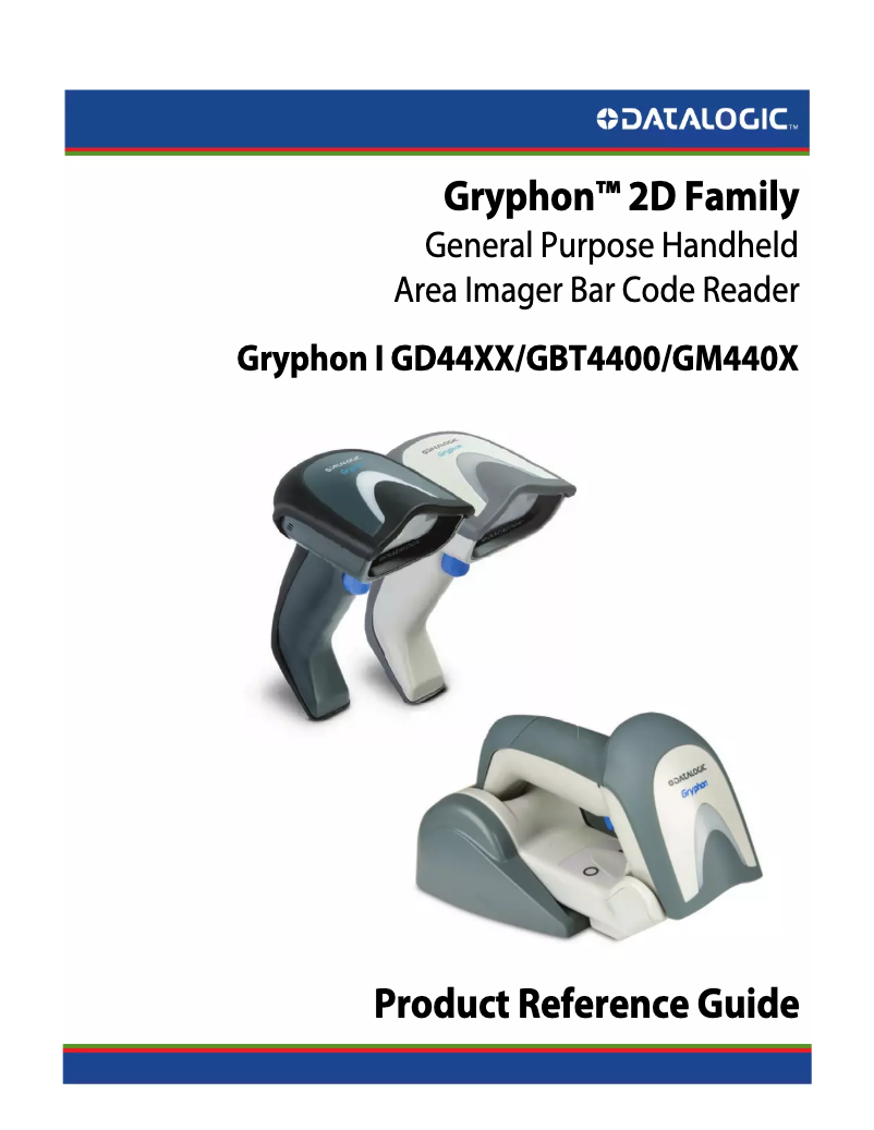 Page 1 de la notice Manuel utilisateur Datalogic Gryphon GD4400