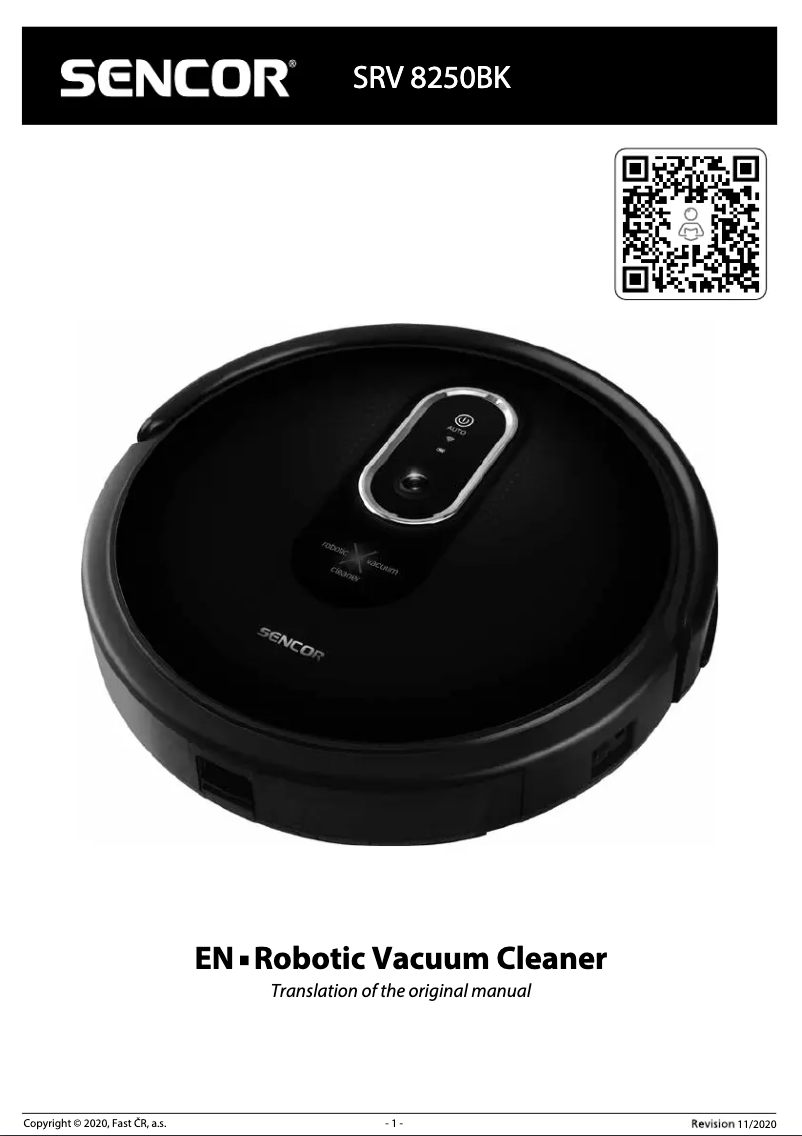 Page n°1 - Manuel utilisateur Sencor SRV 8250BK