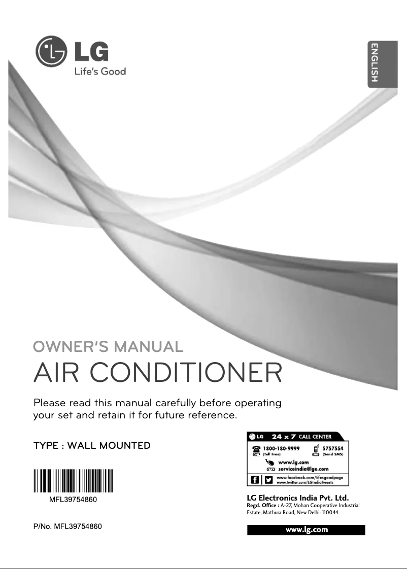 Page n°1 - Manuel utilisateur LG LSU3ES5V