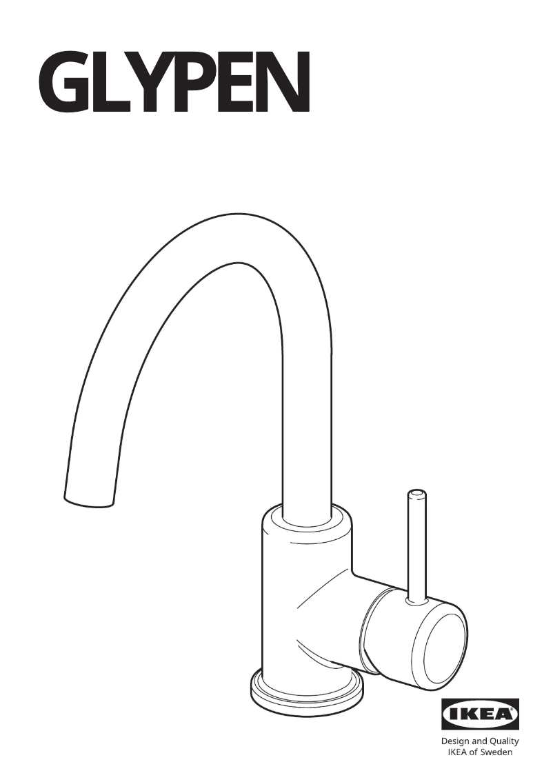 Page 1 de la notice Manuel utilisateur Ikea GLYPEN 304.574.32