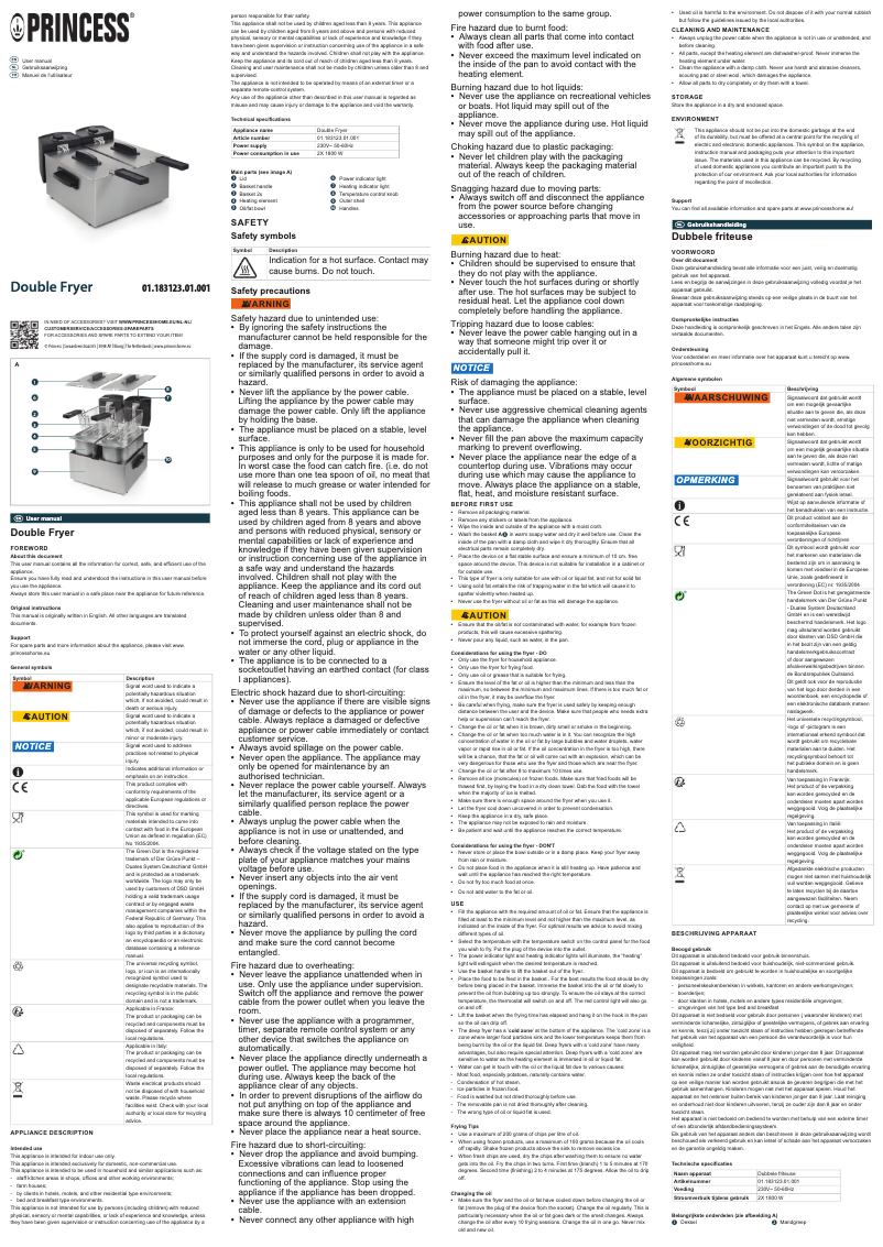 Página 1 del manual Manual de usuario Princess 183123