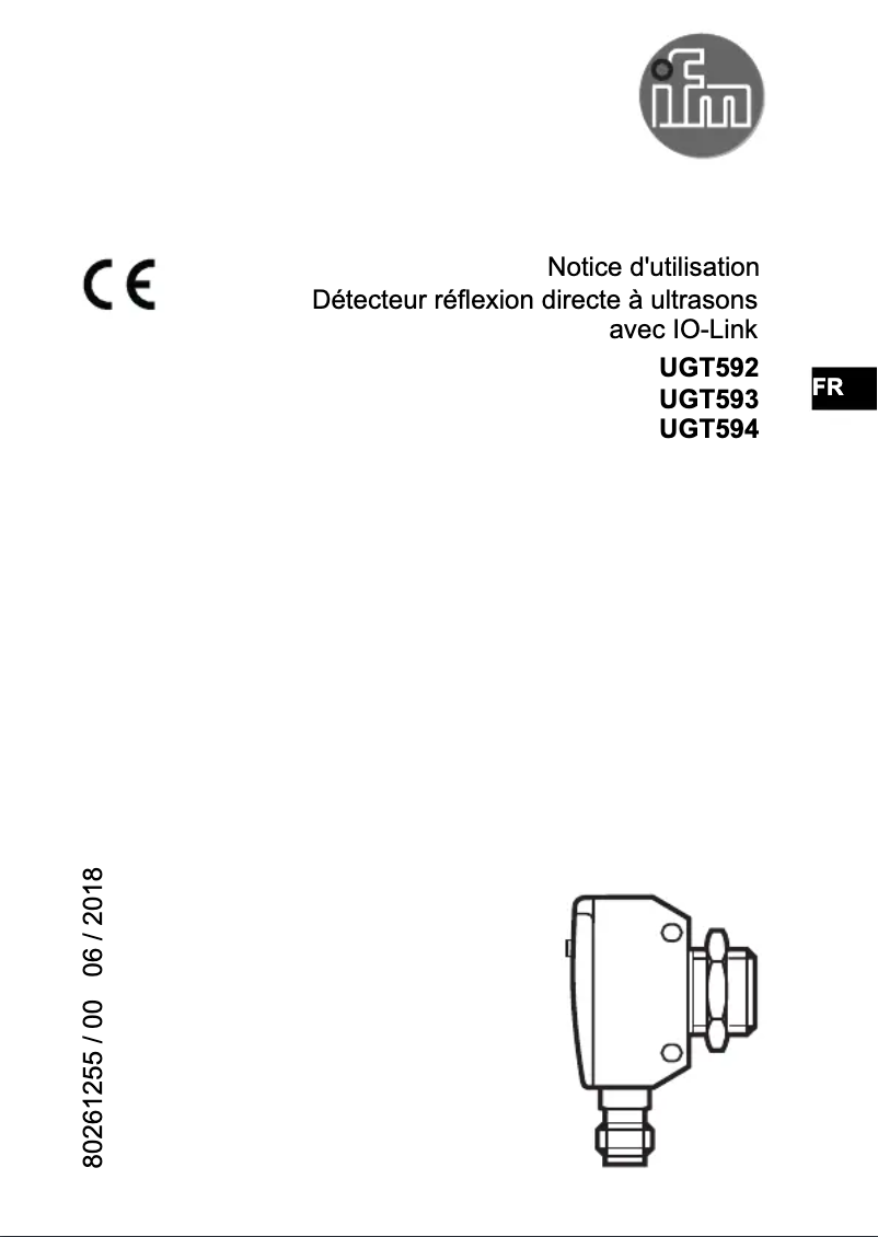 Page n°1 - Manuel utilisateur IFM UGT592