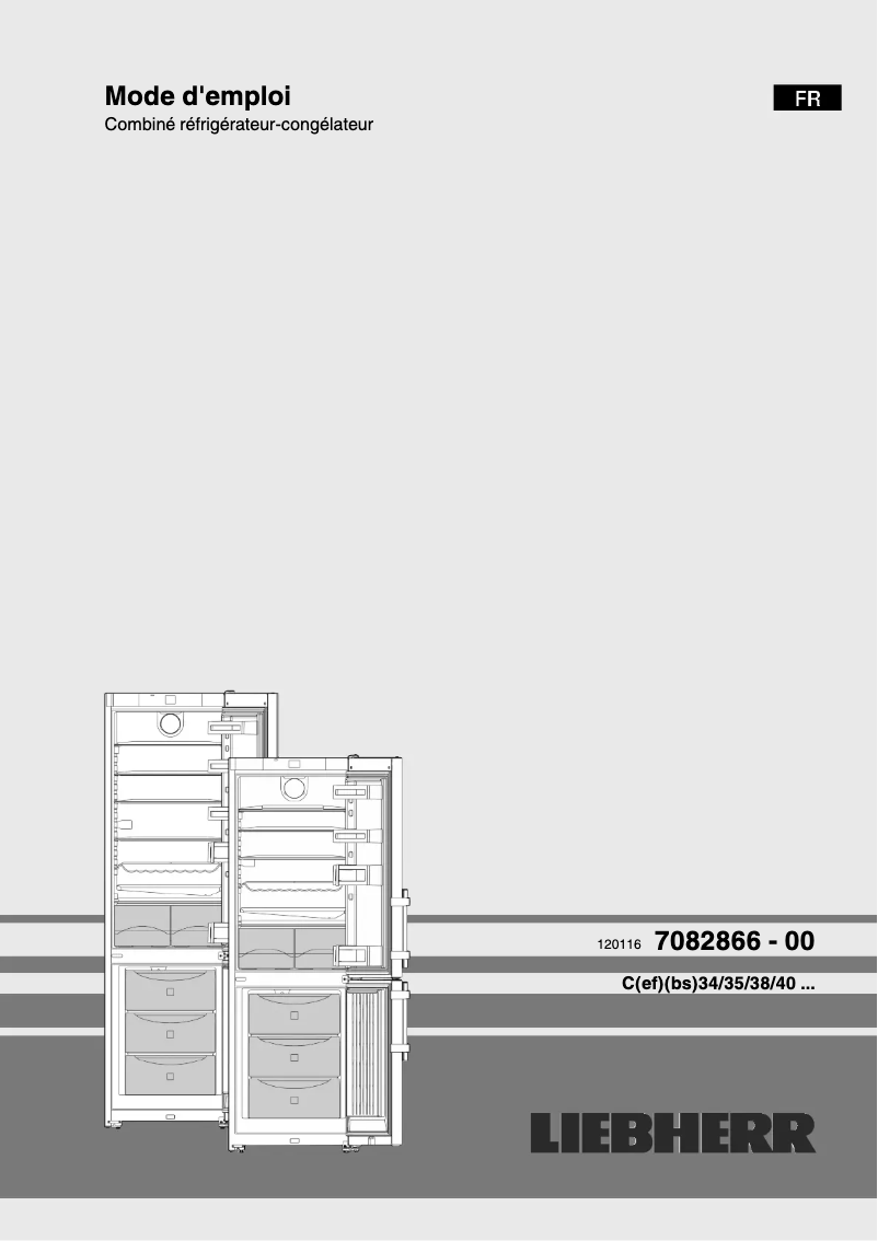 Page n°1 - Manuel utilisateur Liebherr C 4025 Comfort