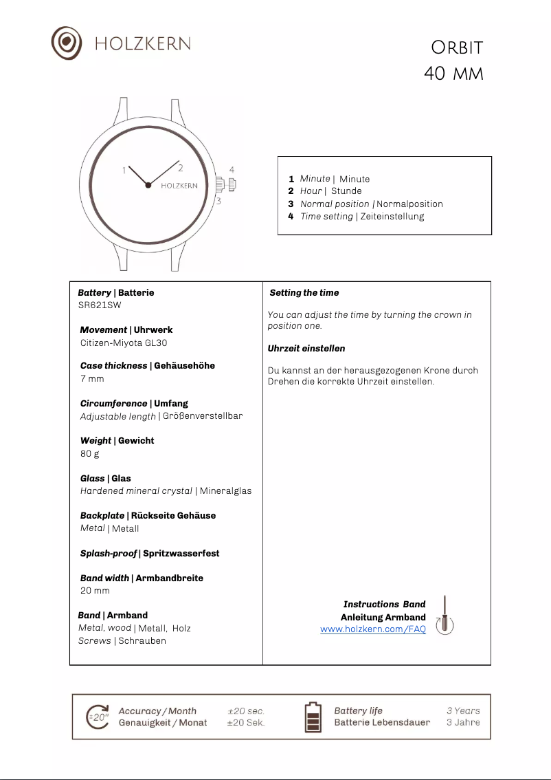 Image de la première page du manuel de l'appareil Voyager