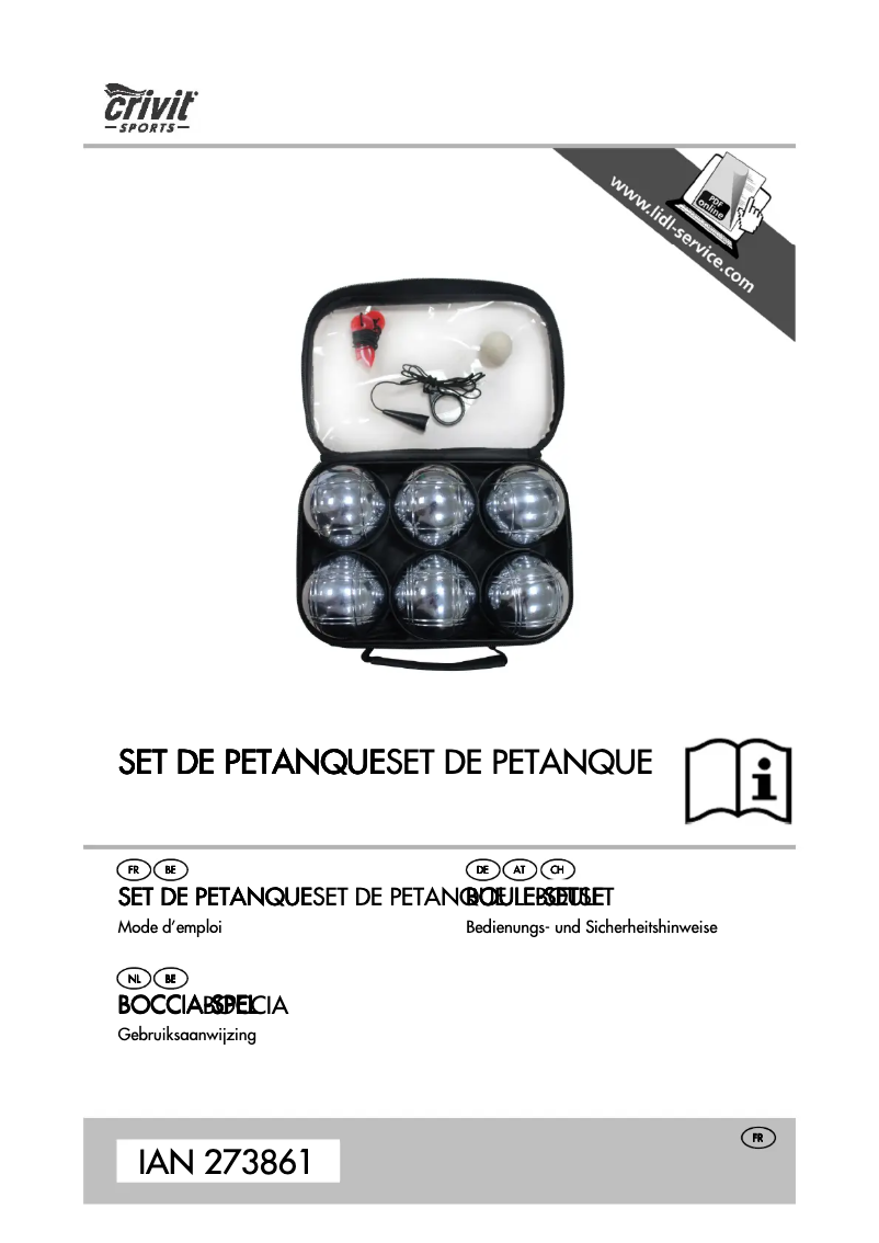 Image de la première page du manuel de l'appareil IAN 273861