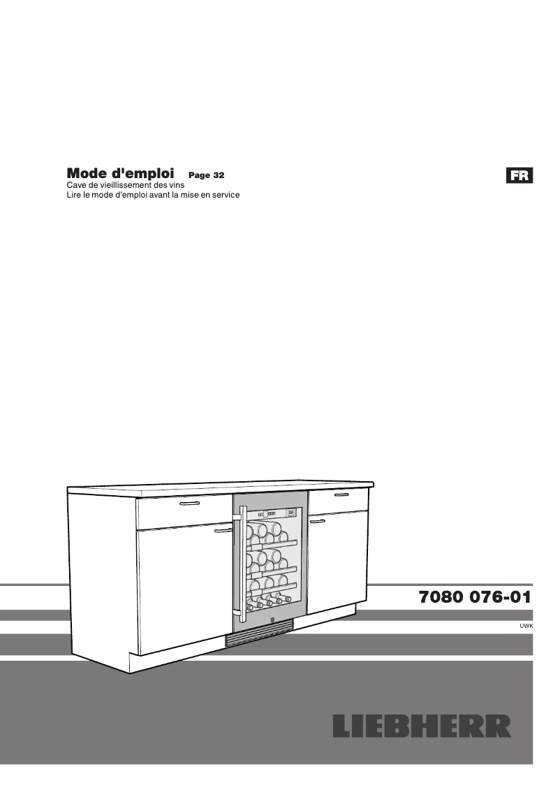 Page n°1 - Manuel utilisateur Liebherr UWKes 1752 GrandCru