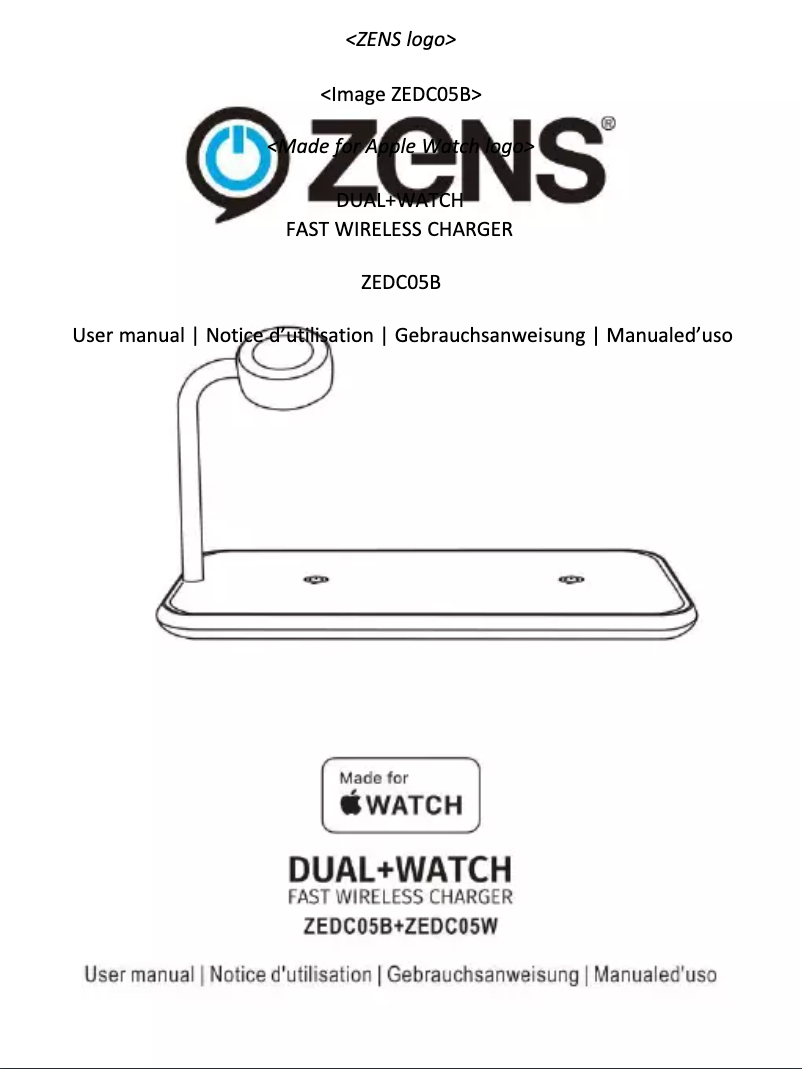 Image de la première page du manuel de l'appareil DUAL+WATCH