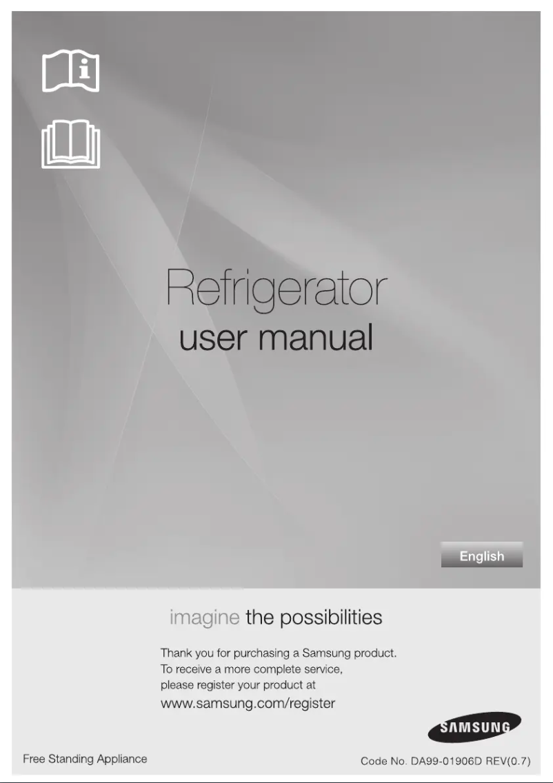 Page 1 de la notice Manuel utilisateur Samsung RT59MBTS
