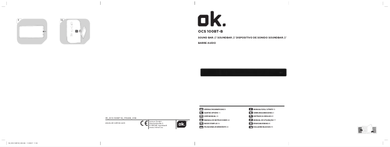 Image de la première page du manuel de l'appareil OCS 100BT-B